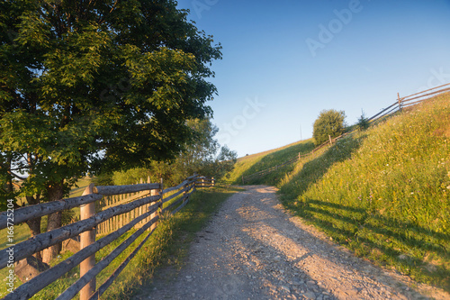 Summer sunrise in Bucovina, Romania