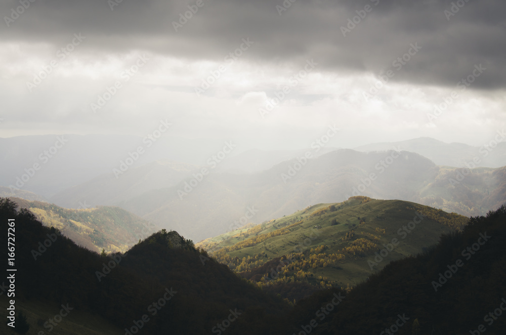 Mountain landscape after rain Mountain landscape after rain