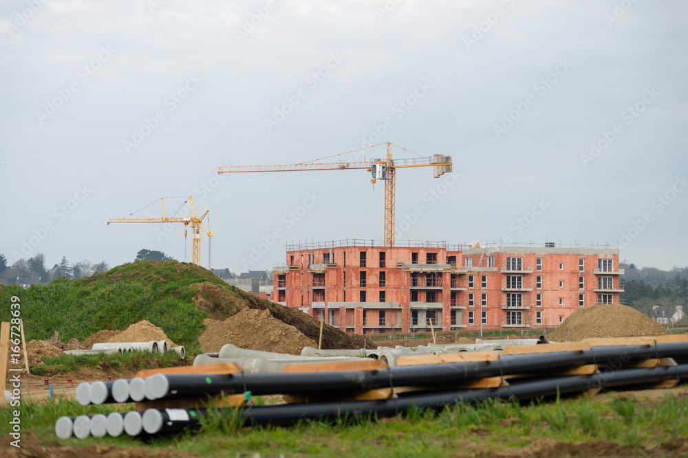 Fototapeta premium Immeuble en construction