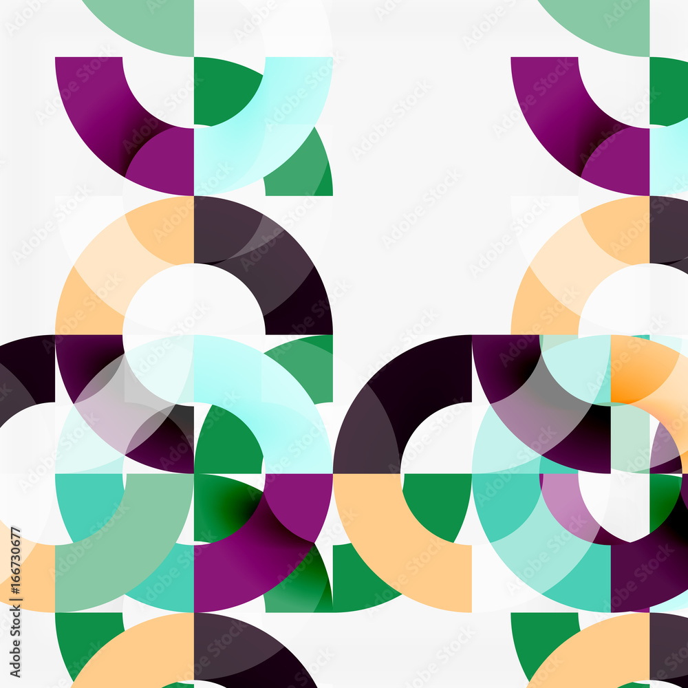 Colorful rings on grey background, modern geometric pattern design Colorful rings on grey background, modern geometric pattern design