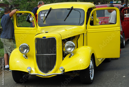 Antique Car Yellow