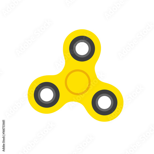 Spinner toy flat vector icon