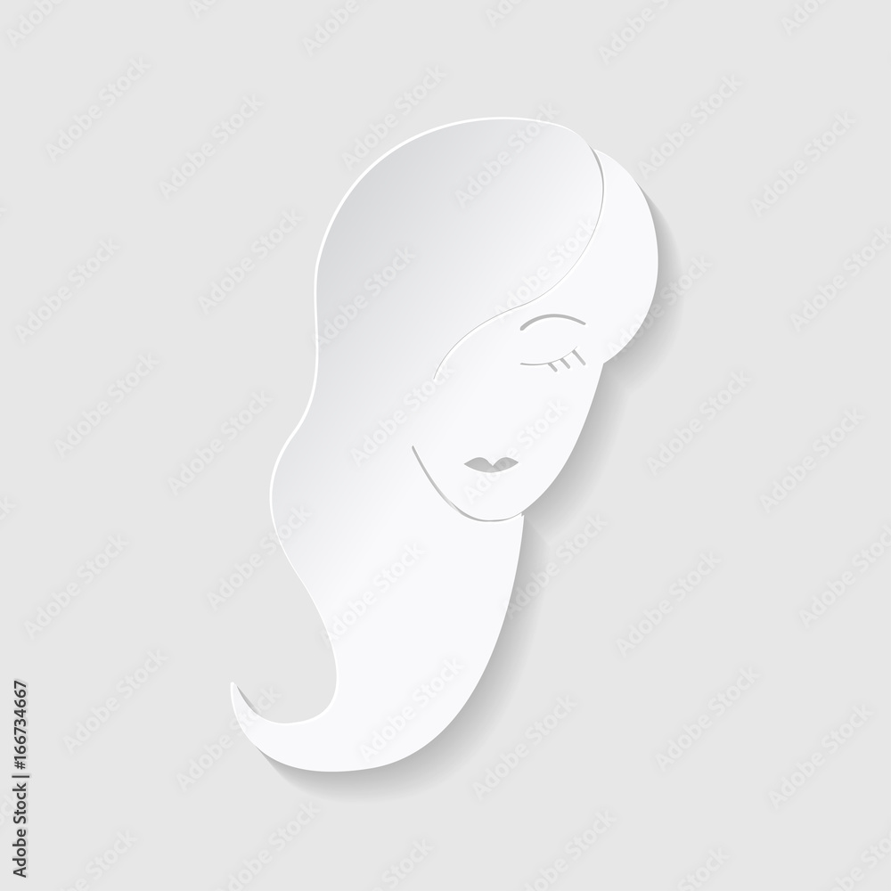 Horoscope paper cut style. Concept for Virgo. Vector illustration Horoscope paper cut style. Concept for Virgo. Vector illustration