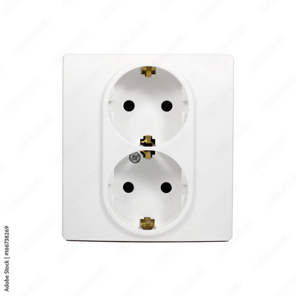 Baby safe electrical sockets isolated on white background. Baby safe electrical sockets isolated on white background.