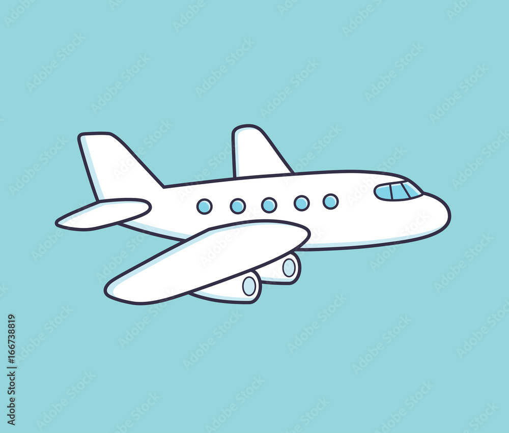 White airplane. White airplane.