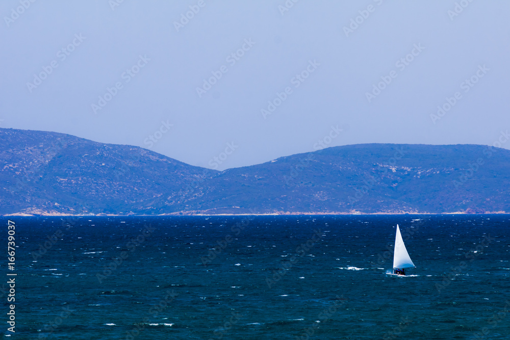 Sailing on the turkish aegean sea (Cesme - Izmir - Turkey)