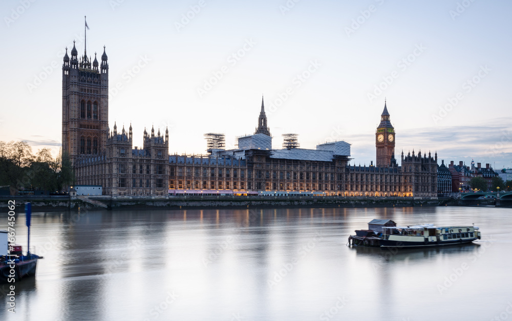 Long exposure of the Houses of Parliament
