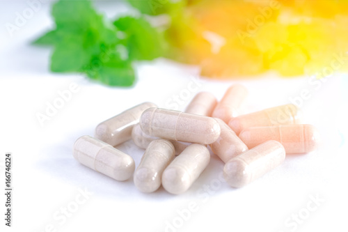 Vitamins supplements, herbal.