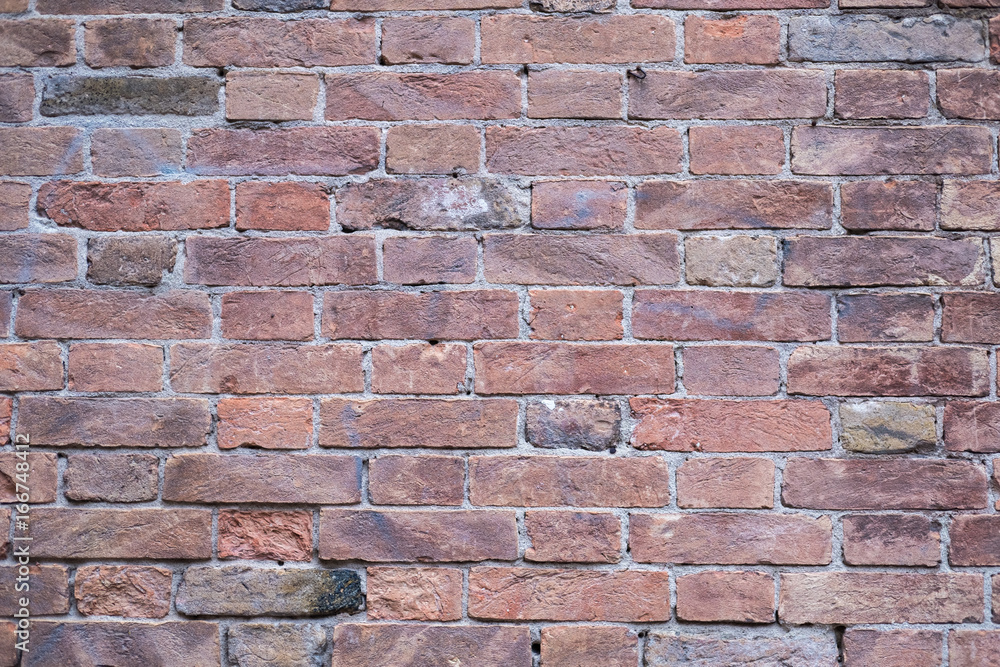 Red Brick Wall Texture Background