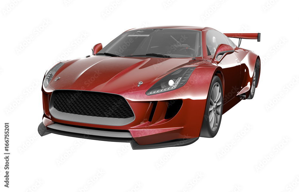 Naklejka premium Modern Car render isolated