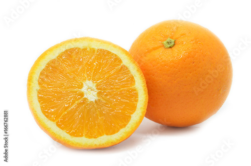 Isolated oranges fruits