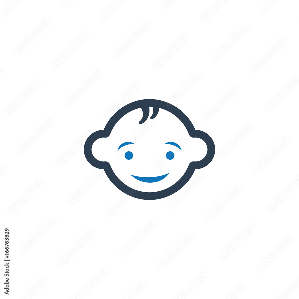 Fototapeta premium Smiling Baby Icon