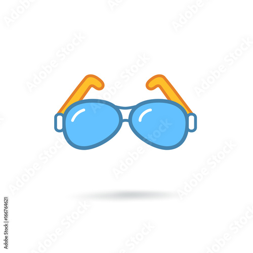Glasses modern icon
