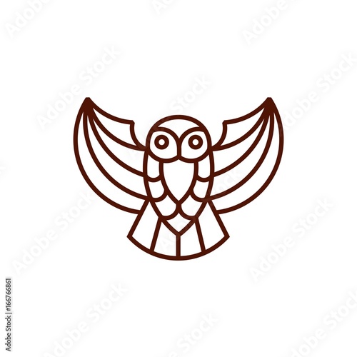 Owl - Vector logo / icon mascot illustration