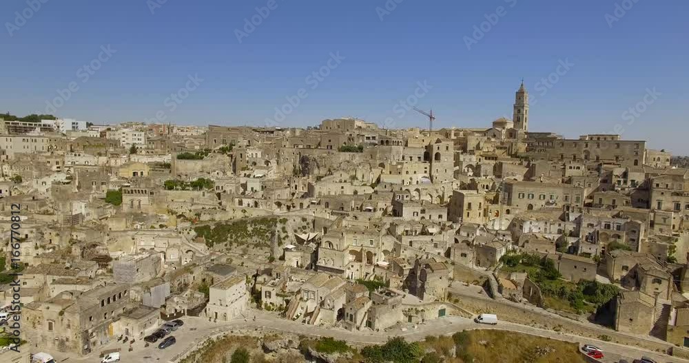 Aerial view of ancient town of Matera (Sassi di Matera) Aerial view of ancient town of Matera (Sassi di Matera)