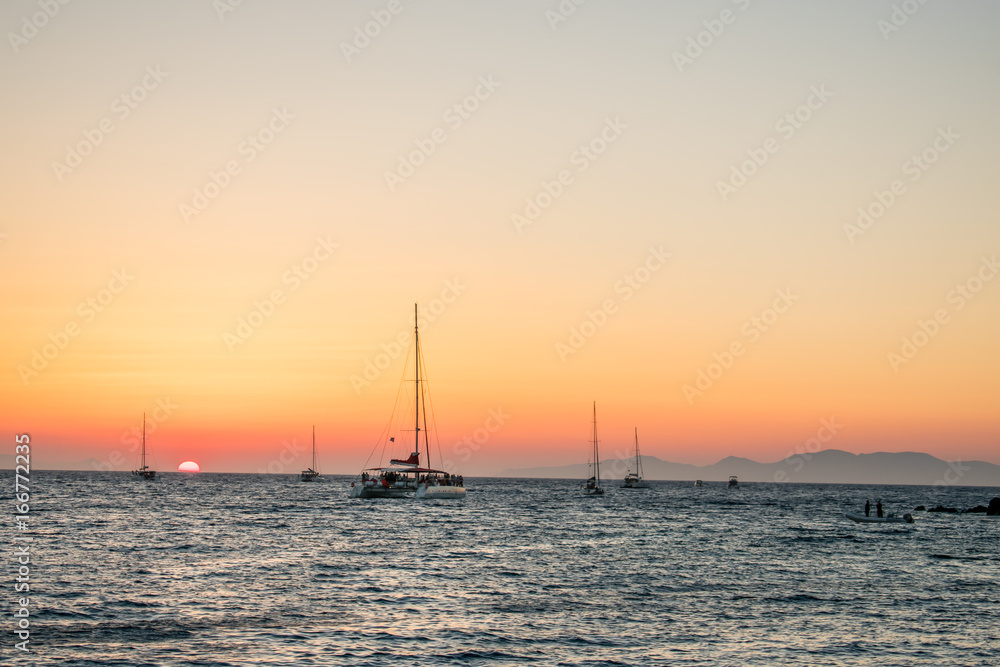 Santorini Caldera Sunset 