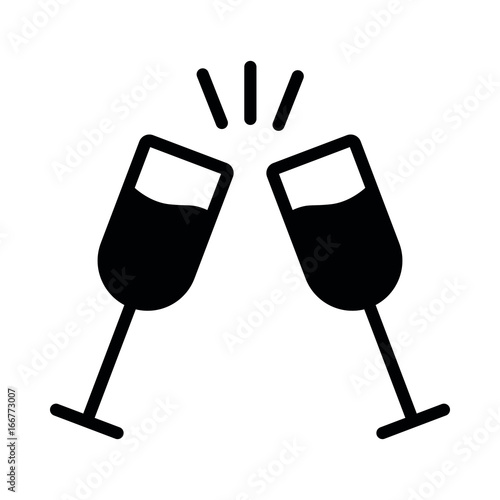 Celebration icon - Champagne glasses 