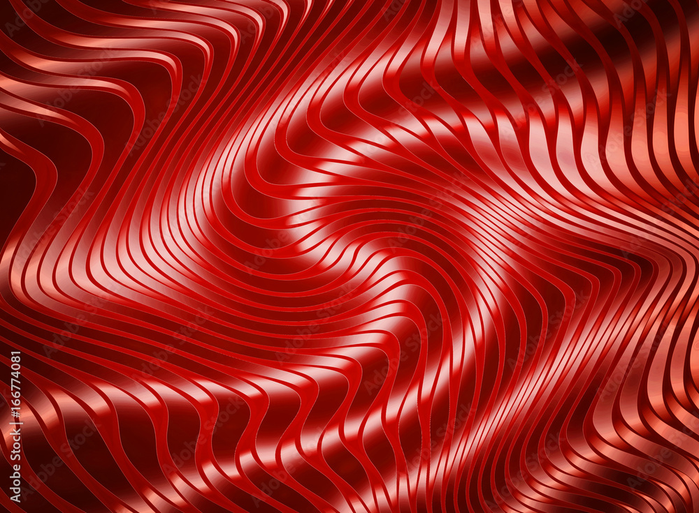 Obraz premium Abstract color stripes. Red colorful texture.