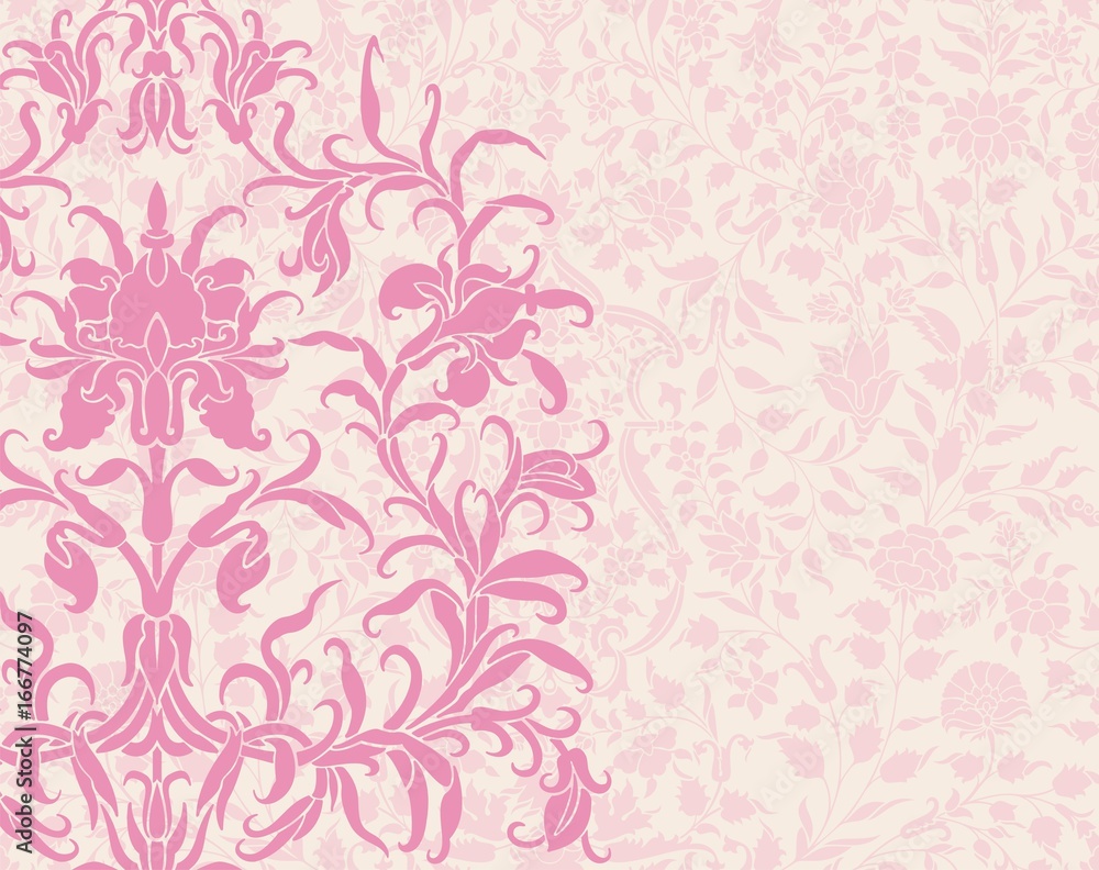 wedding card design, paisley floral pattern , India wedding card design, paisley floral pattern , India