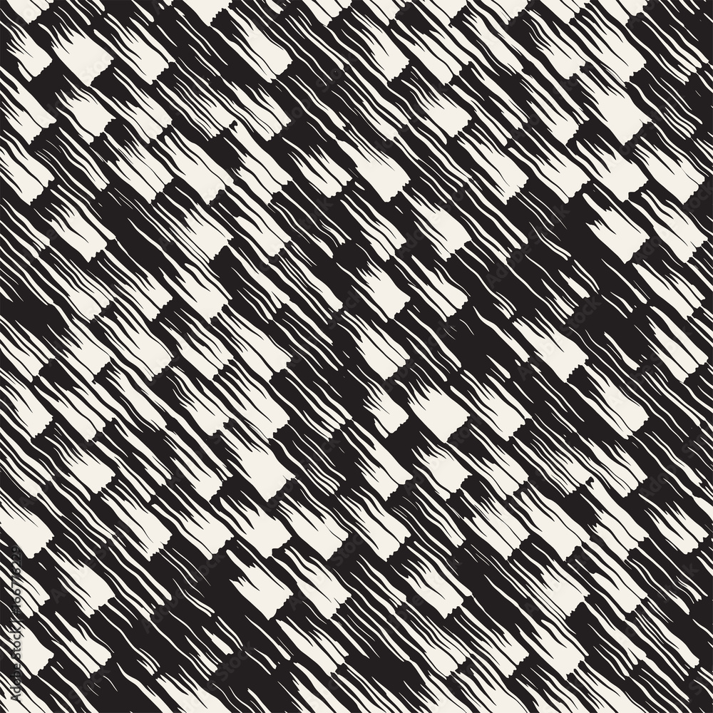 Vector seamless pattern with brush stripes and strokes. Black and white background with ink elements. Hand painted grunge texture. Vector seamless pattern with brush stripes and strokes. Black and white background with ink elements. Hand painted grunge texture.