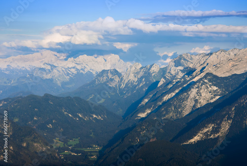 landscape in Bavarian Alps, mountain and valley view © Ioan Panaite