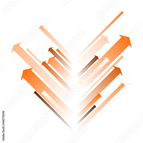 Flèches Orientation Orange