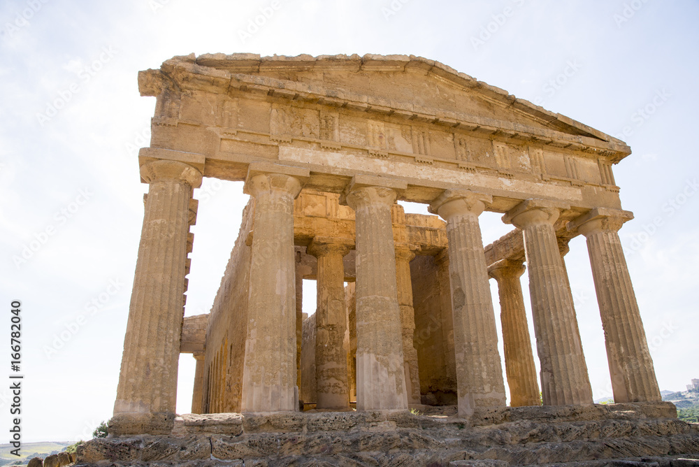 Ruins of Concord Temple in Agrigento