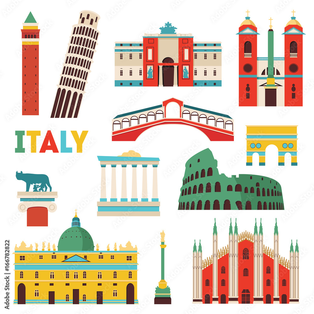 Italy skyline. Vector illustration - stock vector