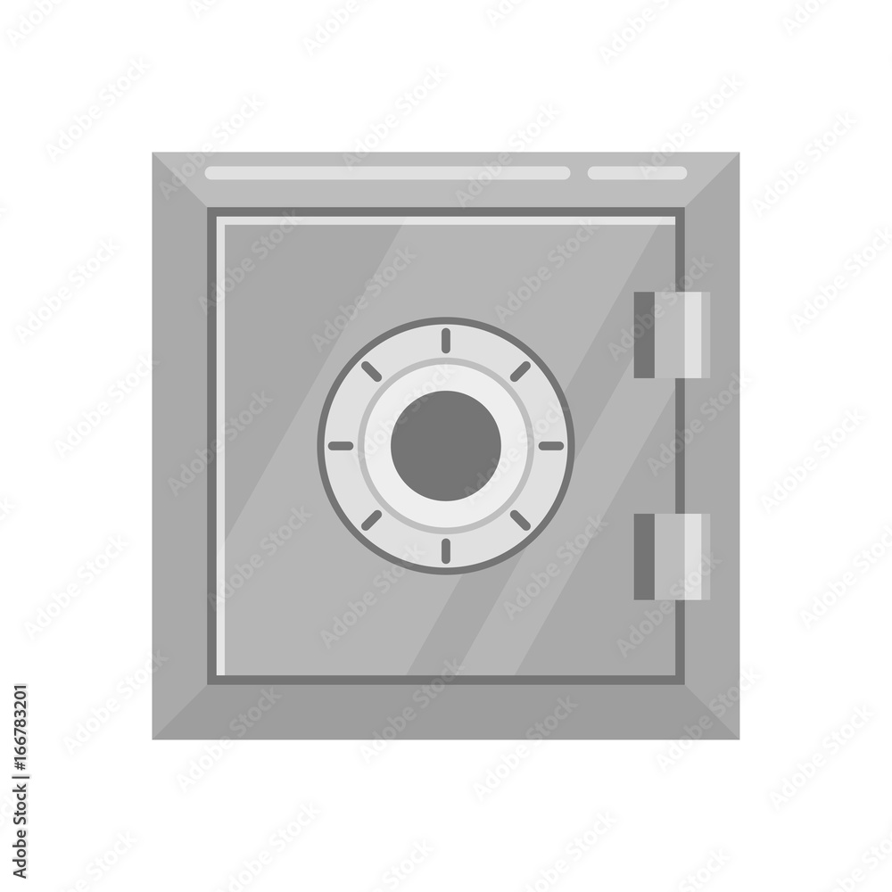 flat style illustration of safe. flat style illustration of safe.