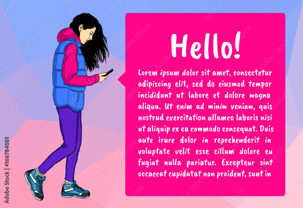 Obraz premium Traveler using mobile phone