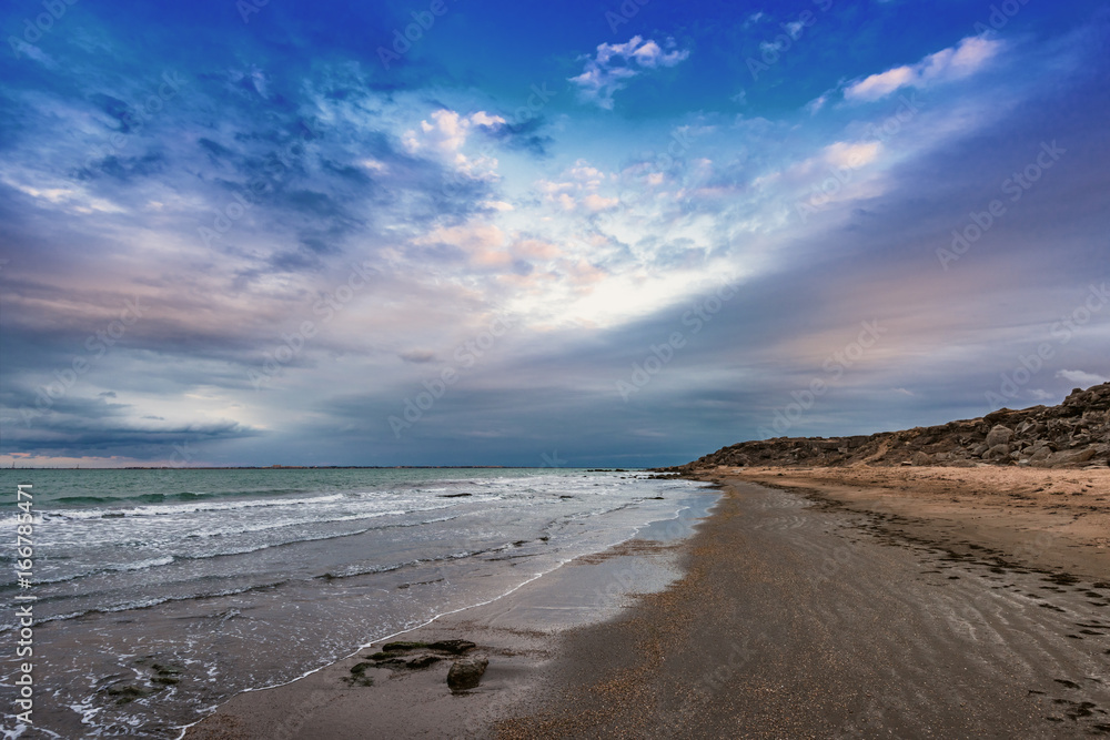 Dramatic beautiful seascape