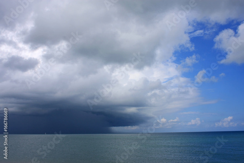 Storm front at sea