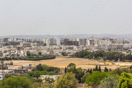 top view of Tunis, the capital of Tunisia