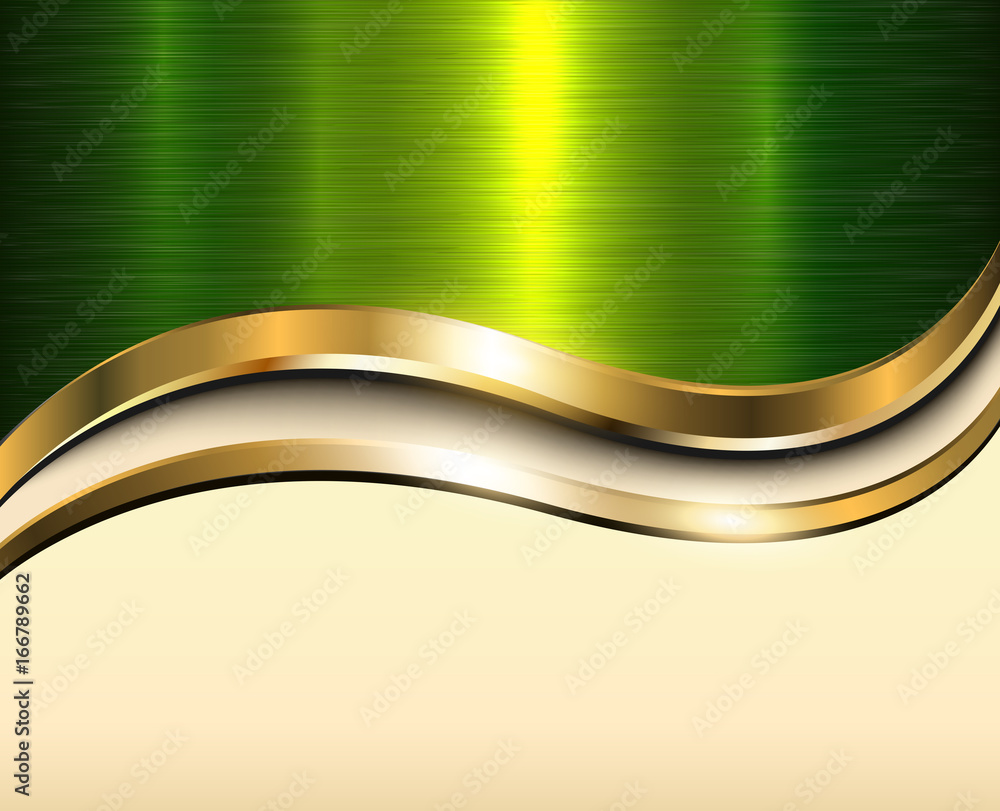 Background gold metallic with green brushed metal texture and copy space  Stock Vector | Adobe Stock