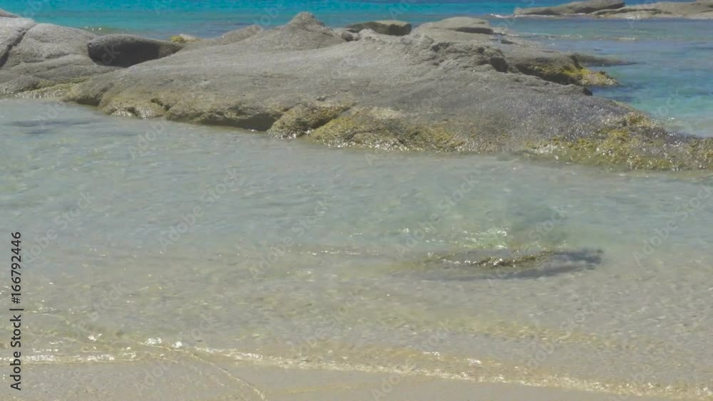 Scenic Sardinia Italy Mediterranean Sea Bay Rocks and Beach Scenic Sardinia Italy Mediterranean Sea Bay Rocks and Beach