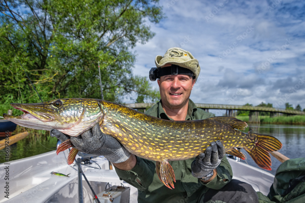 Huge pike caught under summer trip Huge pike caught under summer trip