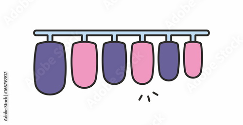 Fake nails icon