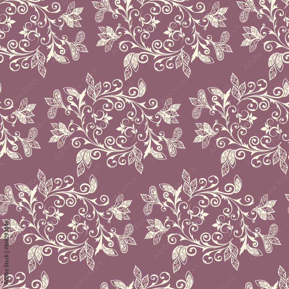 Vegetable seamless Paisley pattern. Vegetable seamless Paisley pattern.