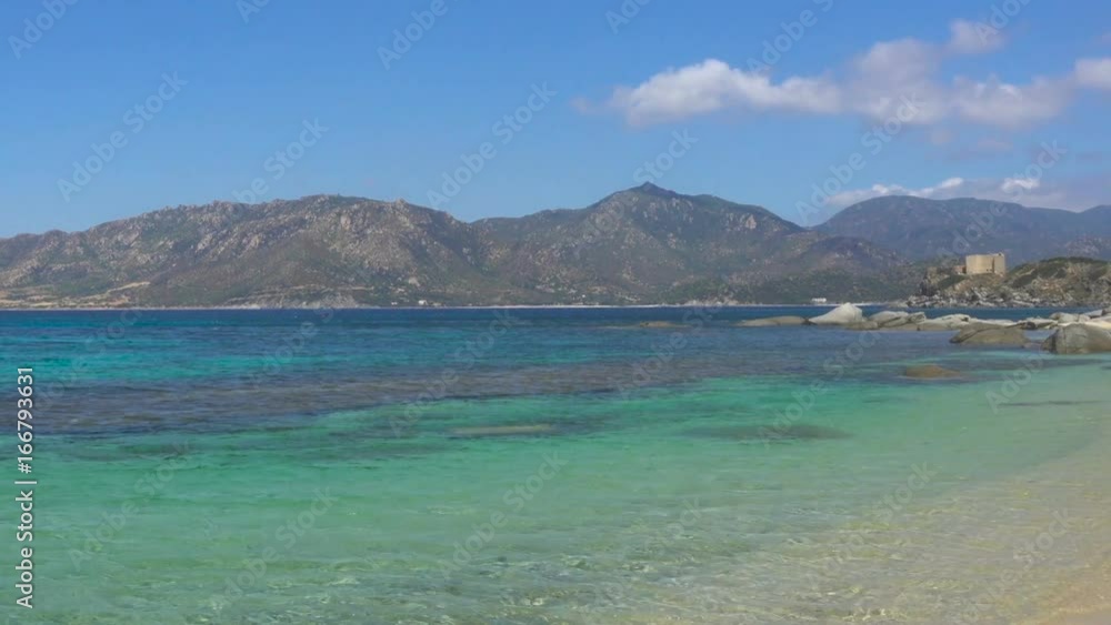 Scenic Sardinia Italy Mediterranean Sea Bay Rocks and Beach Scenic Sardinia Italy Mediterranean Sea Bay Rocks and Beach