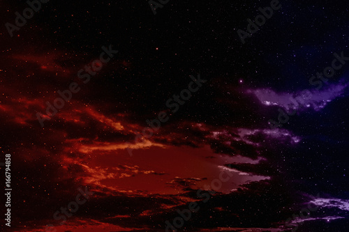 Fototapeta Naklejka Na Ścianę i Meble -  Space background with nebula and stars.