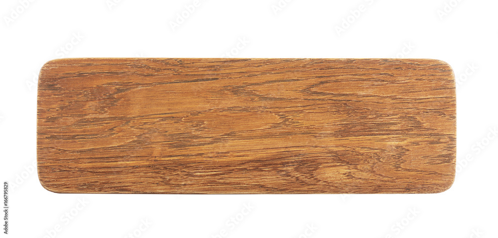 Wooden board on white background Wooden board on white background