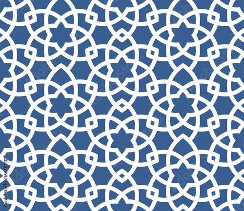 Arabic ornamental background - seamless Persian style pattern