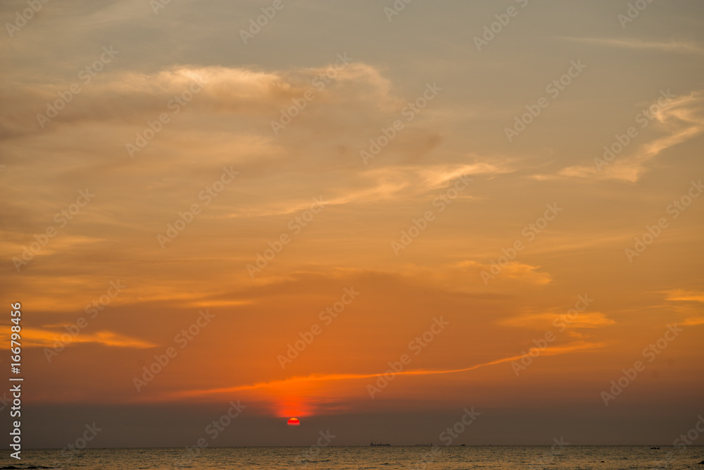 sunset at sea sunset at sea