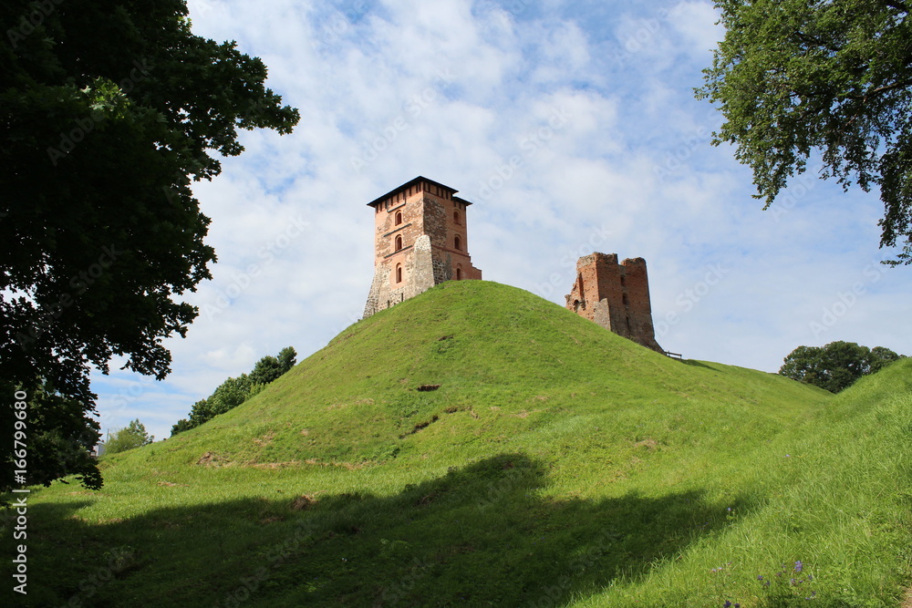 The ruins of the castle of Novogrudok