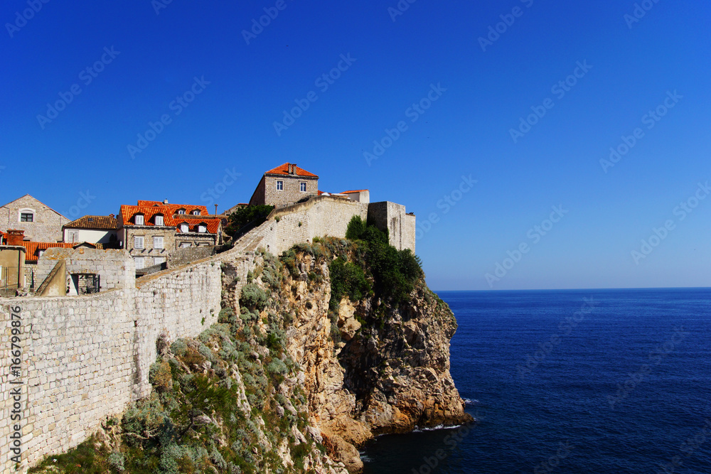 The city wall of Dubrovnik
