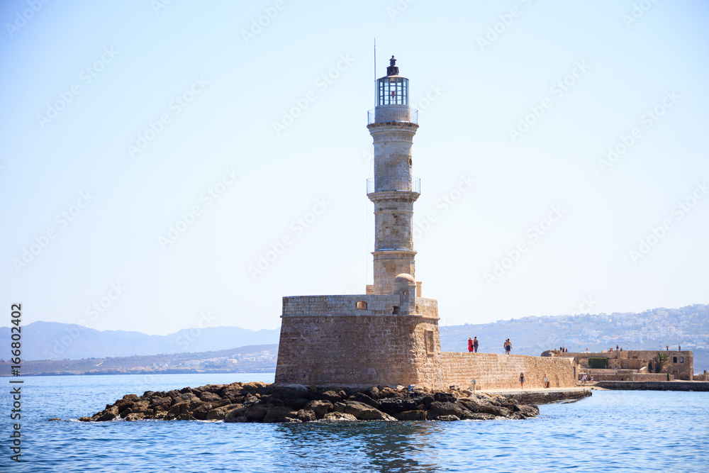 Greece, Crete - Chania port lighthouse