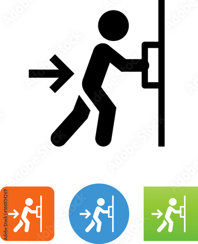Push Door Icon