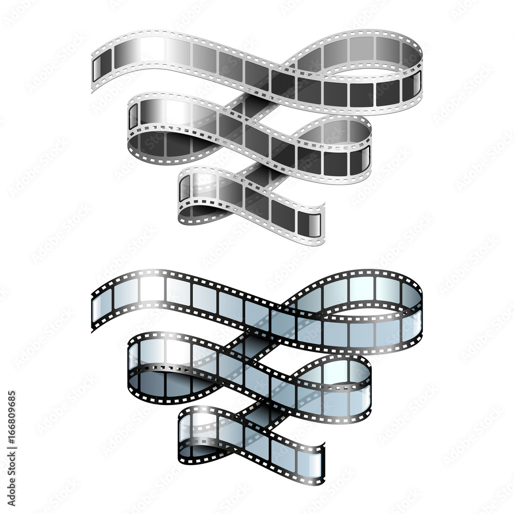 Fototapeta premium Film strip isolated on white vector