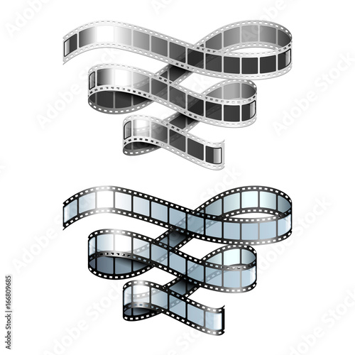 Film strip isolated on white vector