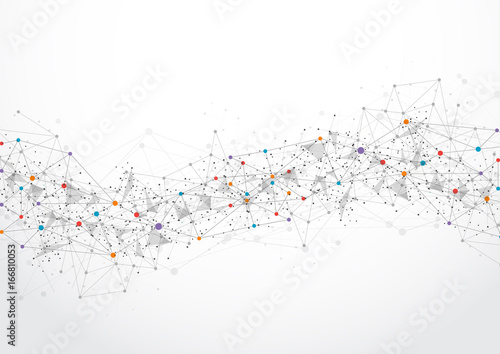 Abstract technology futuristic network